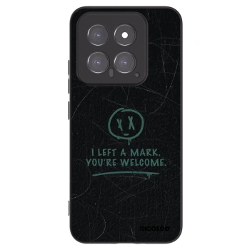 Picasee silikónový čierny obal pre Xiaomi 14 - LEFT A MARK
