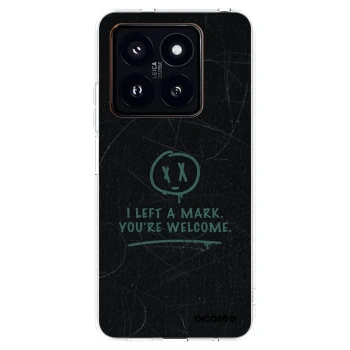 Picasee silikónový prehľadný obal pre Xiaomi 14 Pro - LEFT A MARK