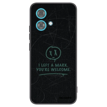 Picasee silikónový čierny obal pre Motorola Edge 40 Neo - LEFT A MARK
