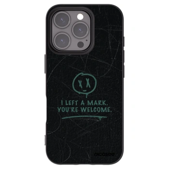 Picasee silikónový čierny obal pre Apple iPhone 16 Pro - LEFT A MARK