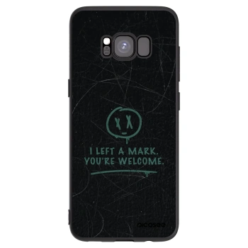 Picasee silikónový čierny obal pre Samsung Galaxy S8 G950F - LEFT A MARK