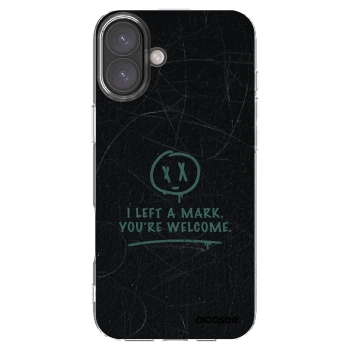 Picasee silikónový prehľadný obal pre Apple iPhone 16 Plus - LEFT A MARK