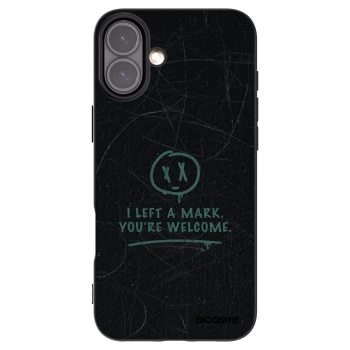 Picasee silikónový čierny obal pre Apple iPhone 16 Plus - LEFT A MARK