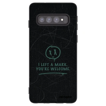 Picasee silikónový čierny obal pre Samsung Galaxy S10 G973 - LEFT A MARK