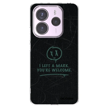 Picasee silikónový prehľadný obal pre Xiaomi Redmi Note 14 5G - LEFT A MARK