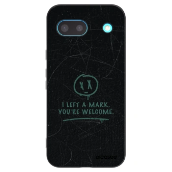 Picasee silikónový čierny obal pre Google Pixel 8a - LEFT A MARK