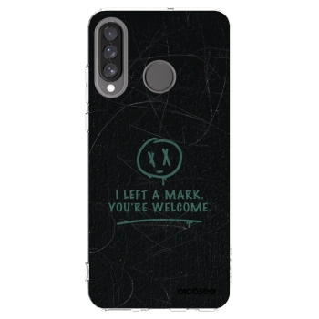 Picasee silikónový prehľadný obal pre Huawei P30 Lite - LEFT A MARK