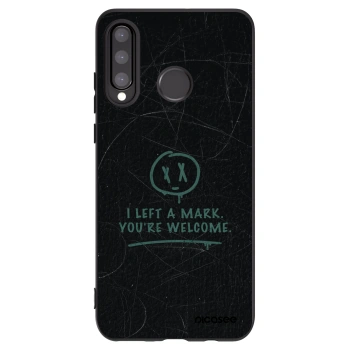 Picasee silikónový čierny obal pre Huawei P30 Lite - LEFT A MARK
