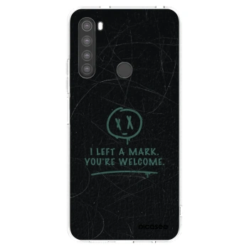 Picasee silikónový prehľadný obal pre Xiaomi Redmi Note 8 - LEFT A MARK