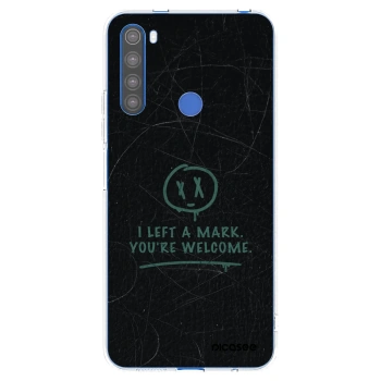 Picasee silikónový prehľadný obal pre Xiaomi Redmi Note 8T - LEFT A MARK