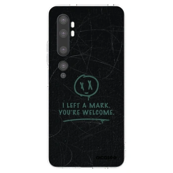 Picasee silikónový prehľadný obal pre Xiaomi Mi Note 10 (Pro) - LEFT A MARK