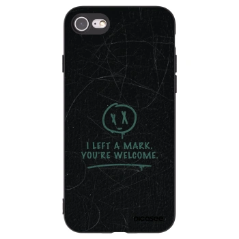 Picasee silikónový čierny obal pre Apple iPhone SE 2020 - LEFT A MARK