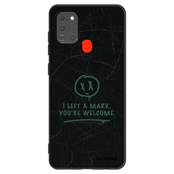 Picasee silikónový čierny obal pre Samsung Galaxy A21s - LEFT A MARK