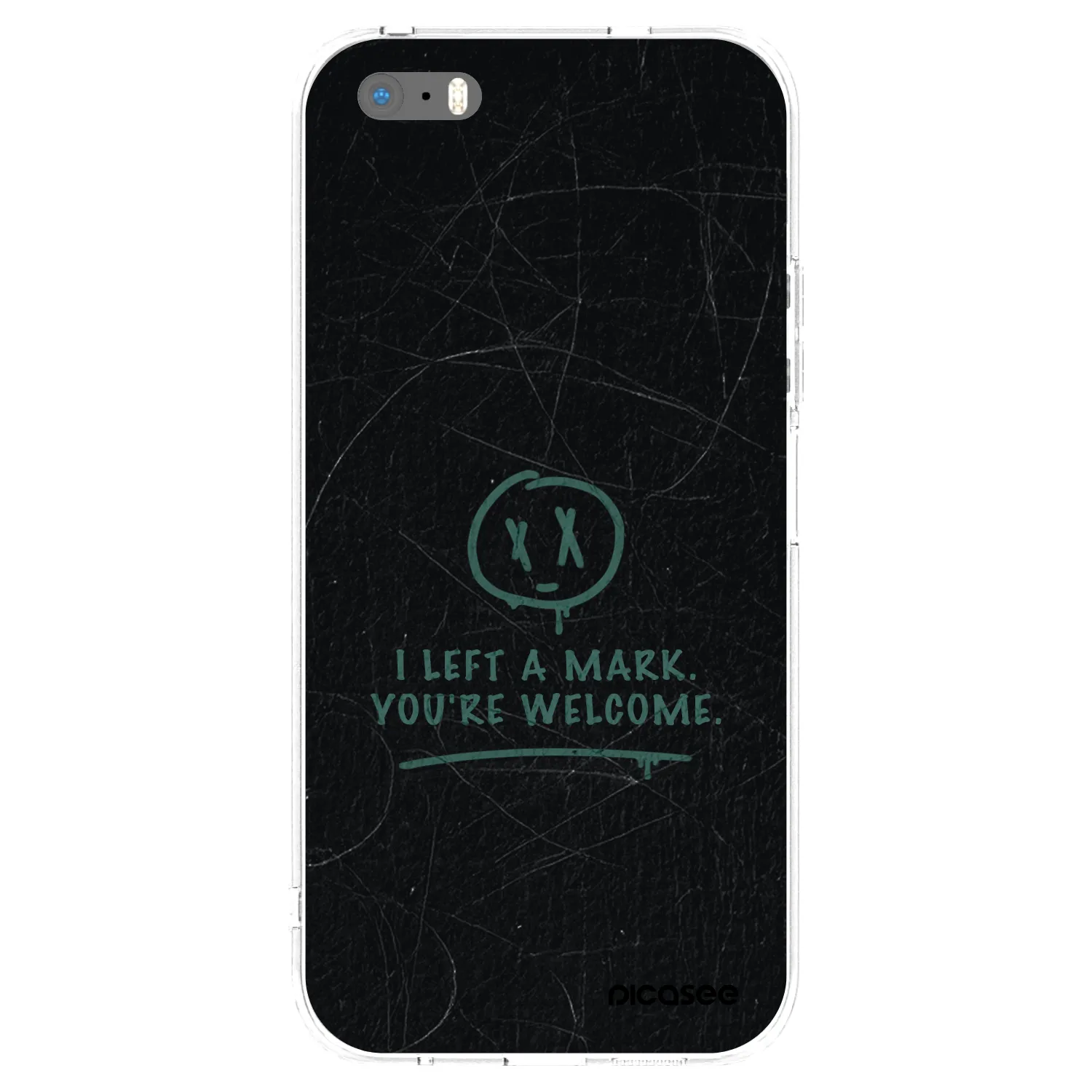 Picasee silikónový prehľadný obal pre Apple iPhone 5/5S/SE - LEFT A MARK