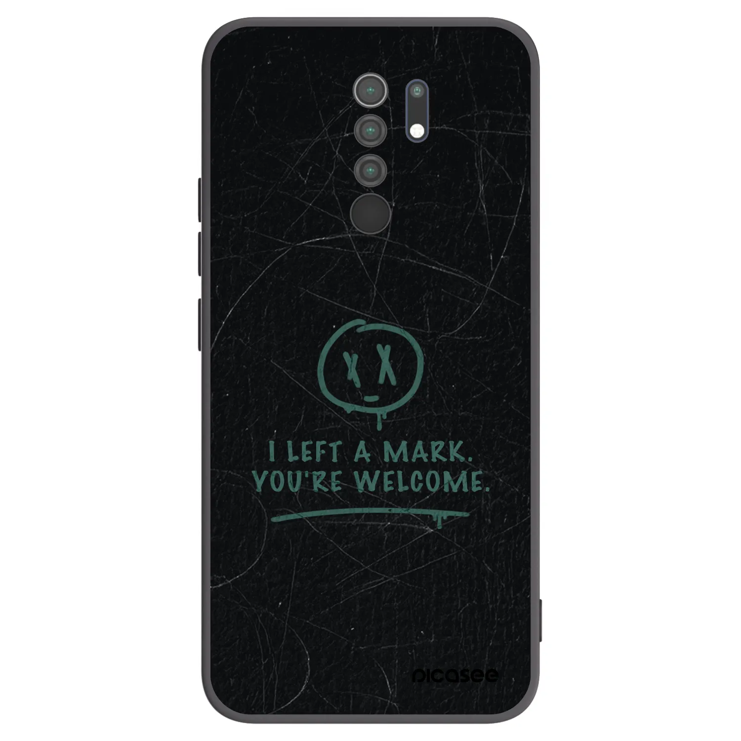 Picasee silikónový čierny obal pre Xiaomi Redmi 9 - LEFT A MARK