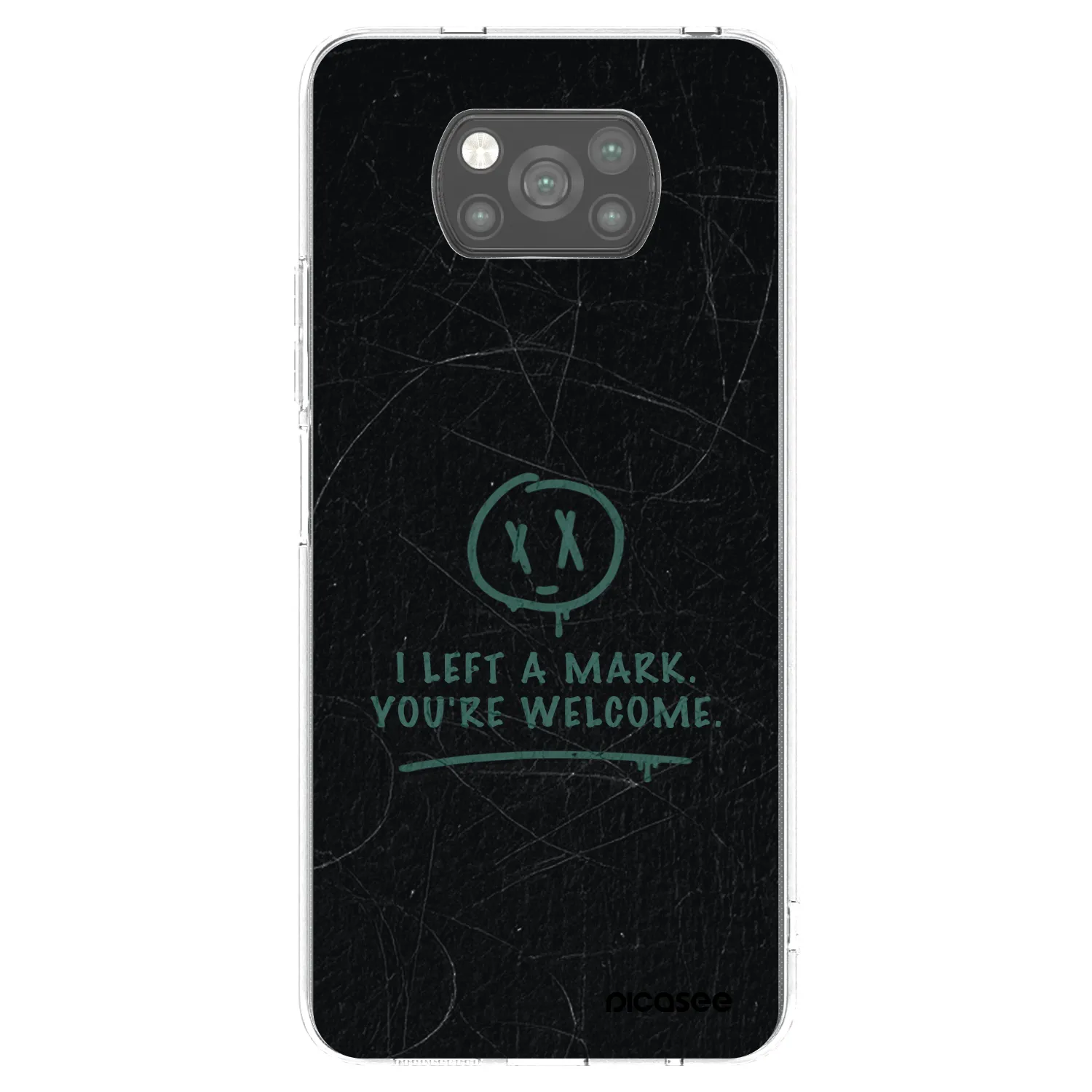 Picasee silikónový čierny obal pre Xiaomi Poco X3 - LEFT A MARK