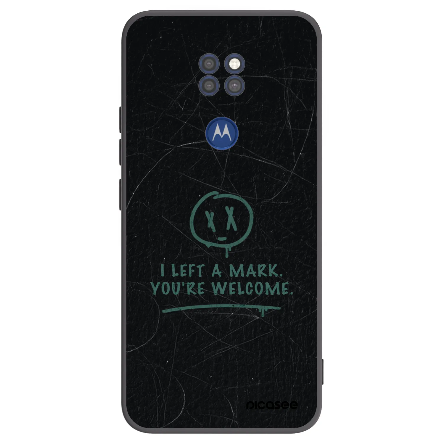 Picasee silikónový čierny obal pre Motorola Moto G9 Play - LEFT A MARK