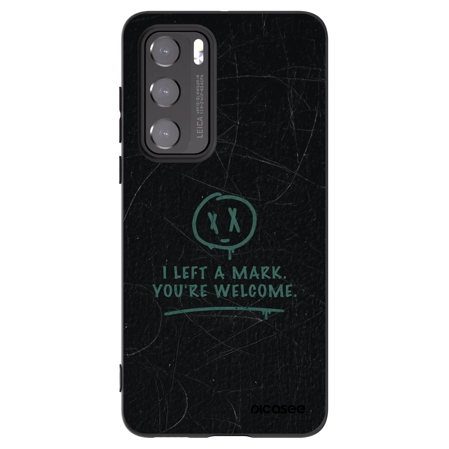 Picasee silikónový čierny obal pre Huawei P40 - LEFT A MARK