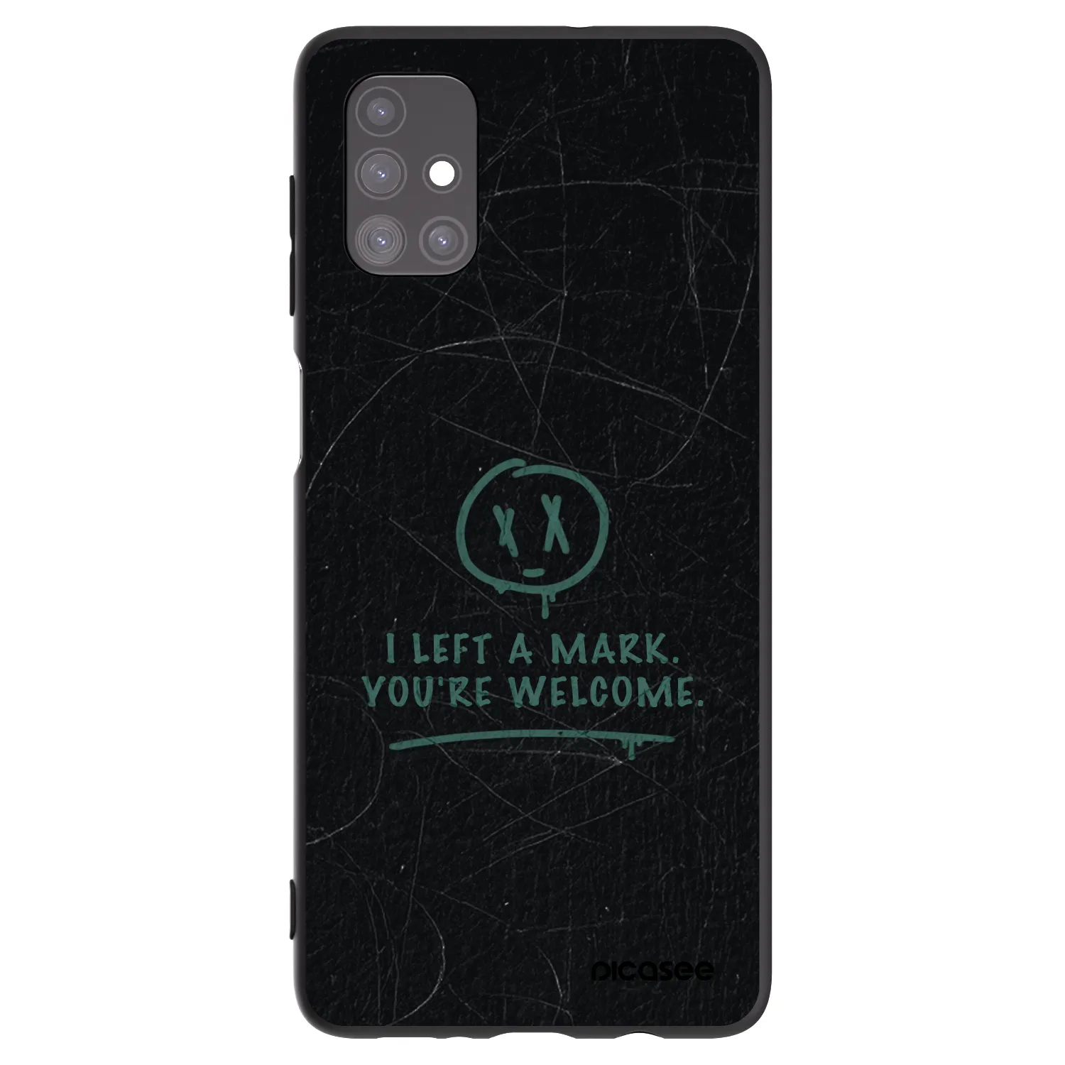 Picasee silikónový čierny obal pre Samsung Galaxy M51 M515F - LEFT A MARK