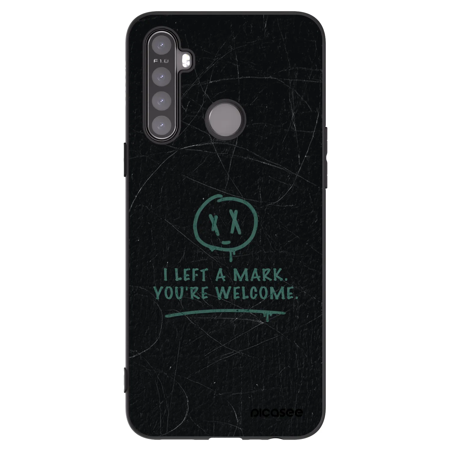 Picasee silikónový čierny obal pre Realme 6i - LEFT A MARK