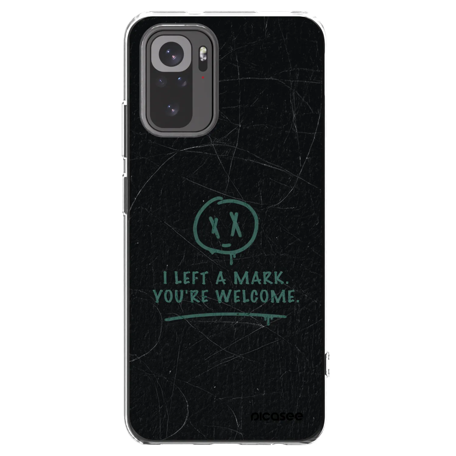 Picasee silikónový prehľadný obal pre Xiaomi Redmi Note 10 - LEFT A MARK