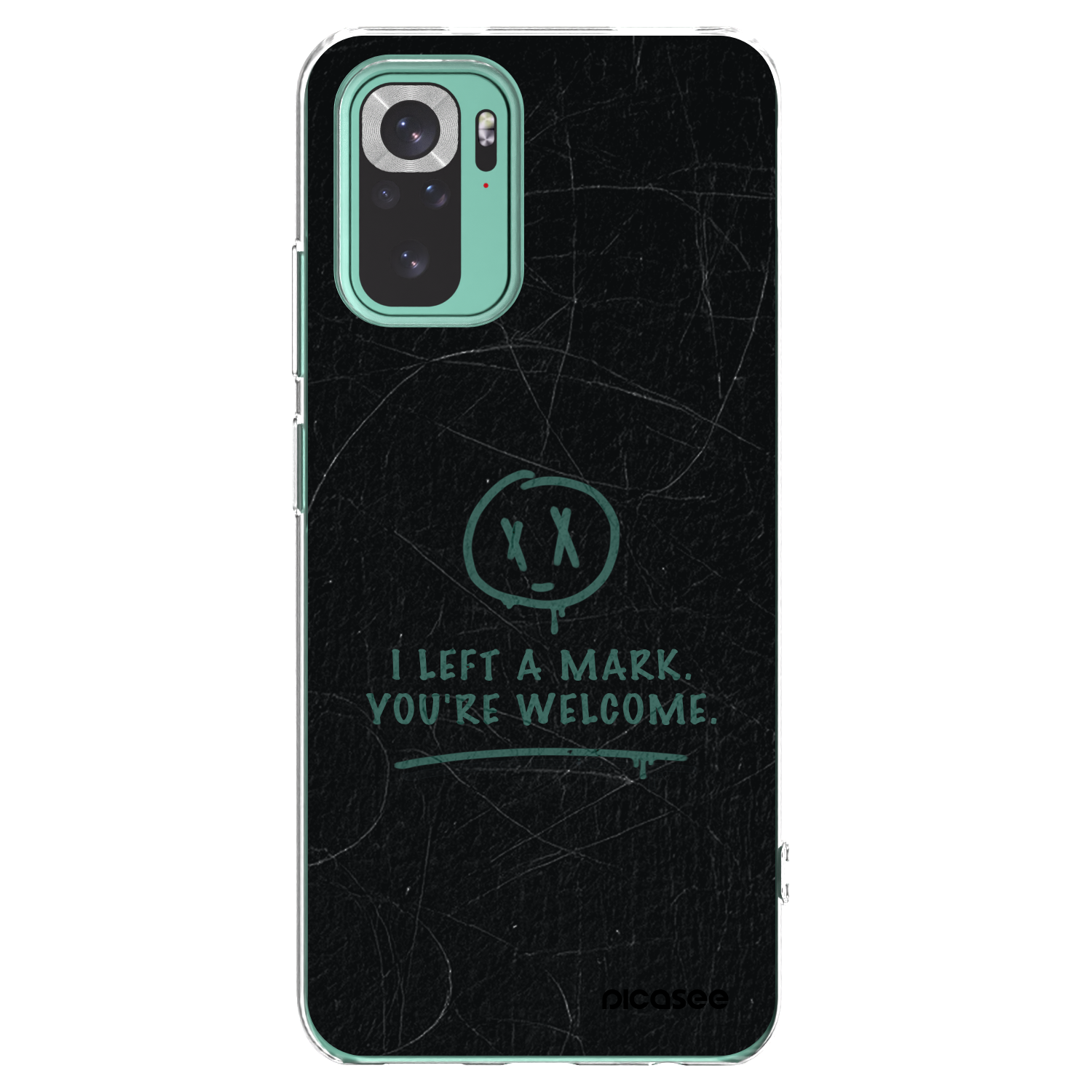 Picasee silikónový prehľadný obal pre Xiaomi Redmi Note 10 Pro - LEFT A MARK