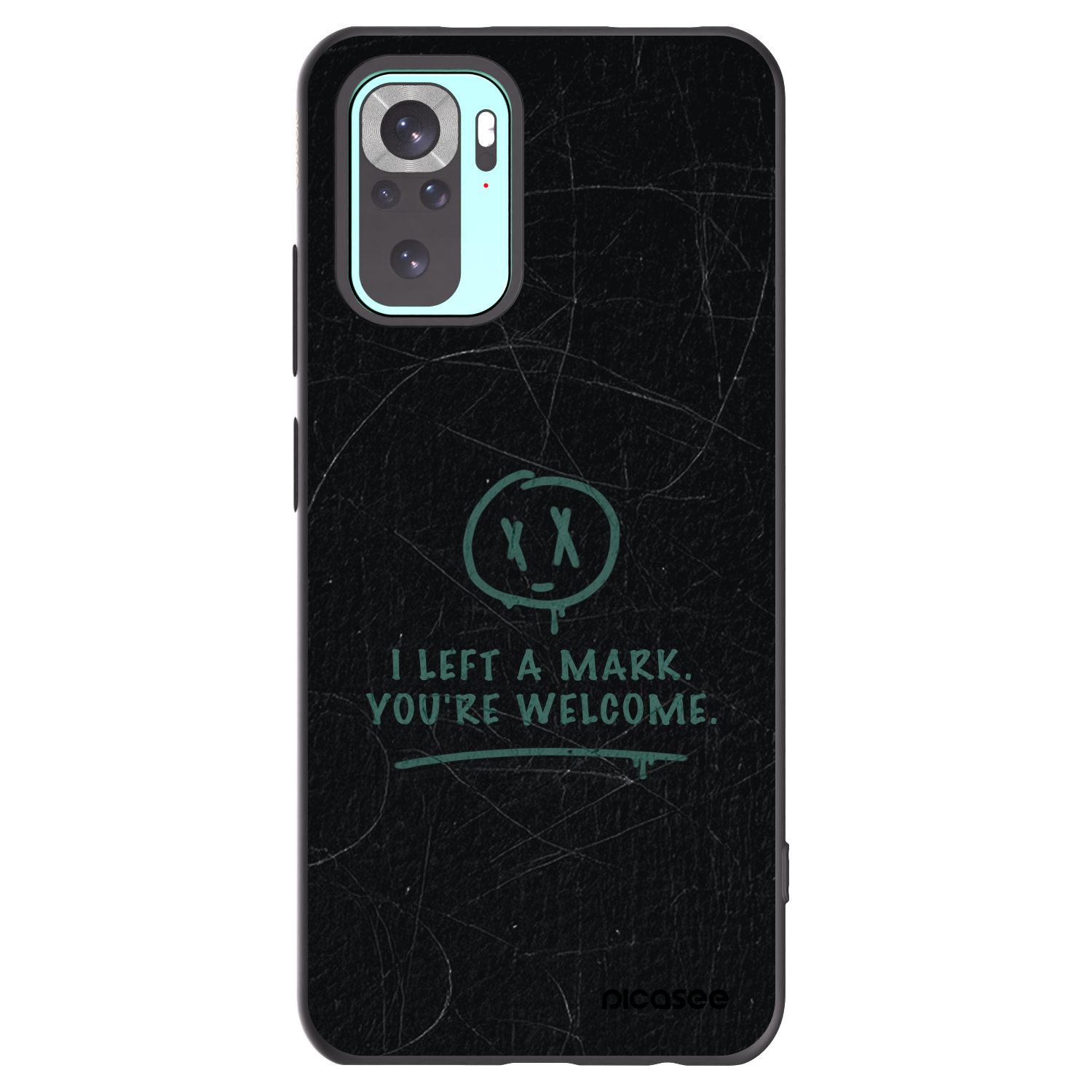 Picasee silikónový čierny obal pre Xiaomi Redmi Note 10 Pro - LEFT A MARK
