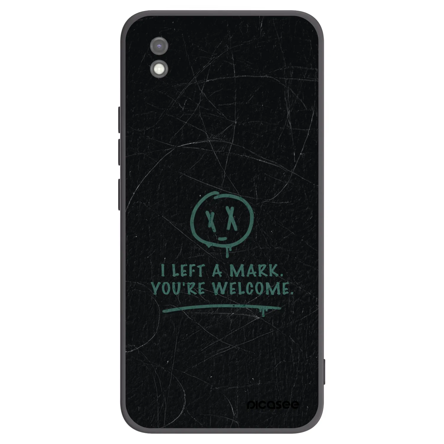 Picasee silikónový čierny obal pre Xiaomi Redmi 9AT - LEFT A MARK