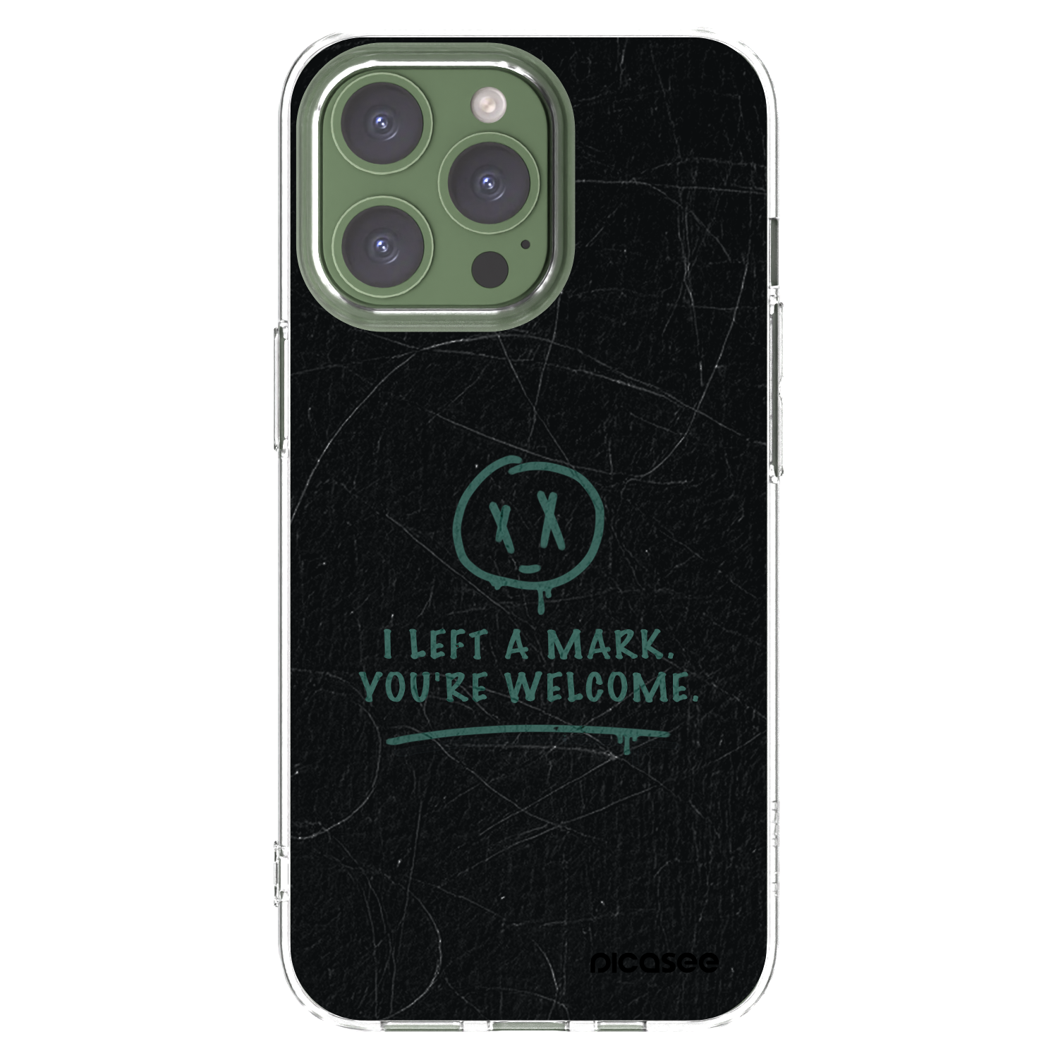 Picasee silikónový prehľadný obal pre Apple iPhone 13 Pro - LEFT A MARK