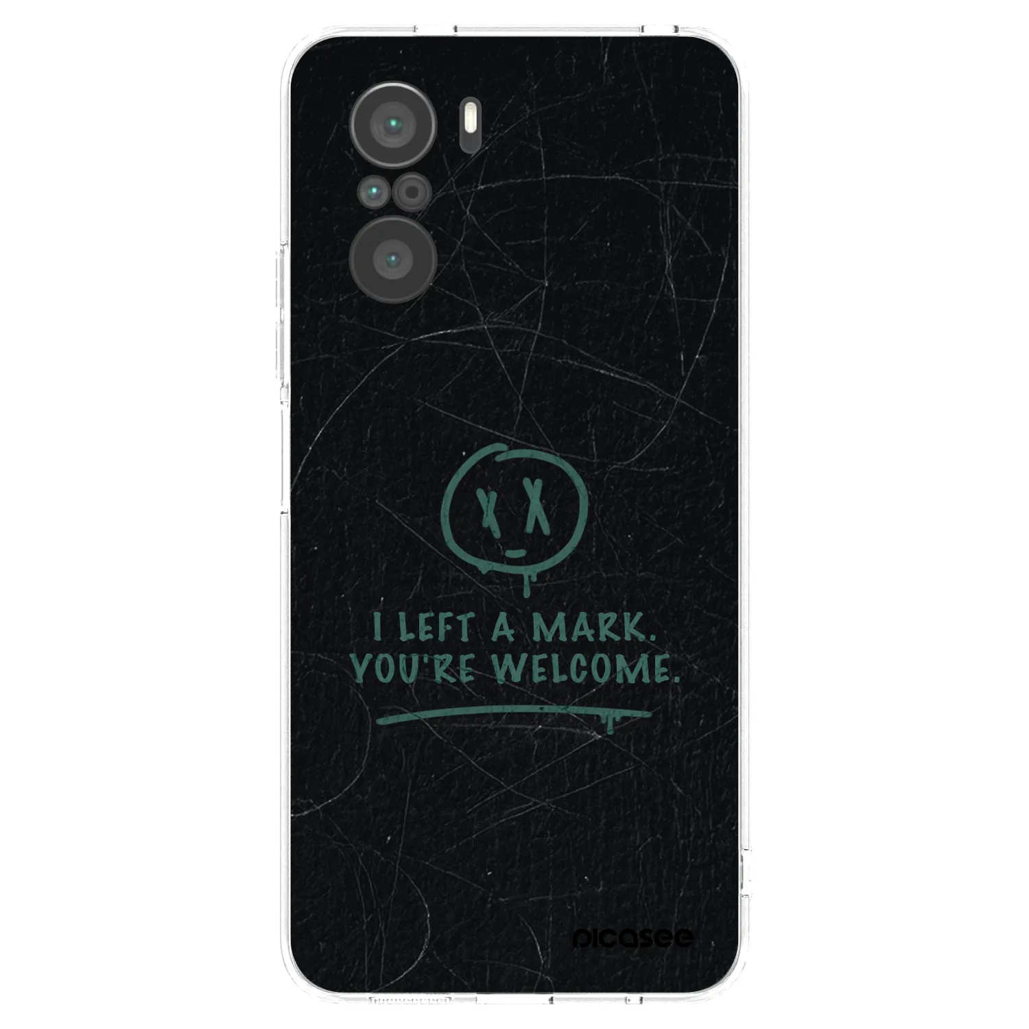 Picasee silikónový prehľadný obal pre Xiaomi Poco F3 - LEFT A MARK