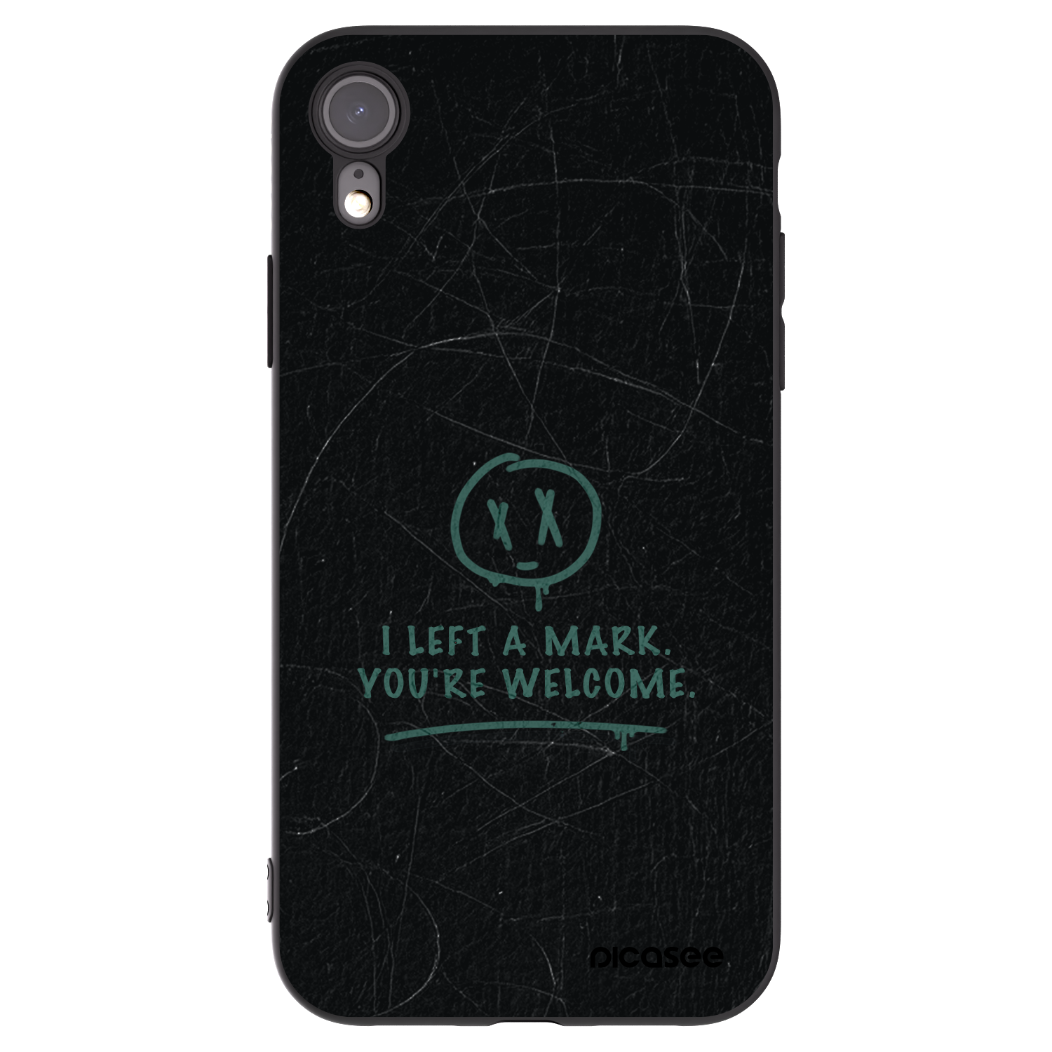 Picasee silikónový čierny obal pre Apple iPhone XR - LEFT A MARK