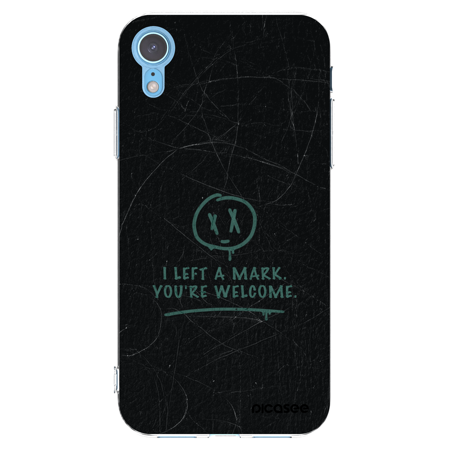 Picasee silikónový prehľadný obal pre Apple iPhone XR - LEFT A MARK
