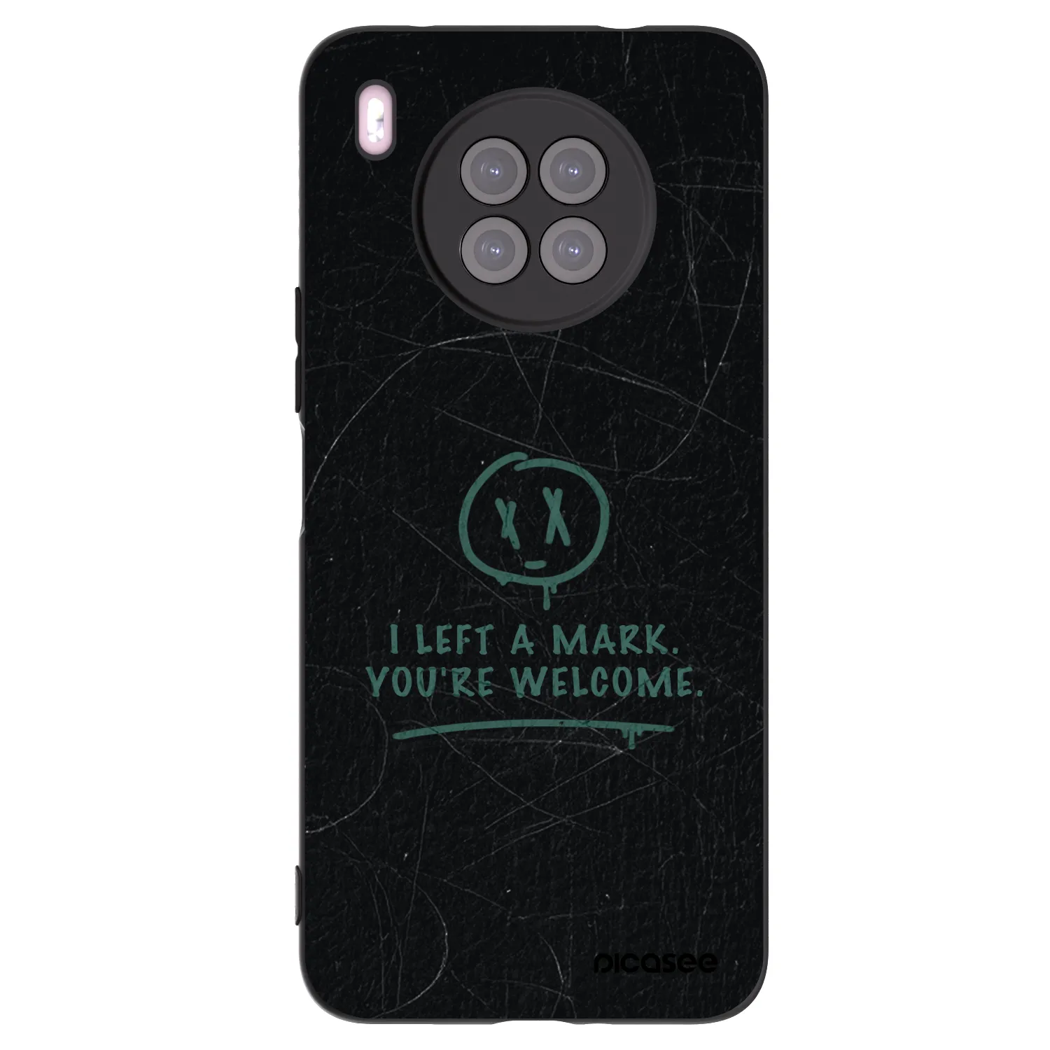 Picasee silikónový čierny obal pre Huawei Nova 8i - LEFT A MARK