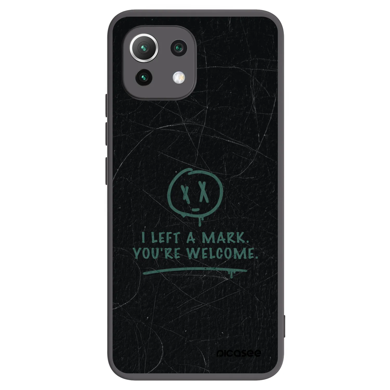Picasee silikónový čierny obal pre Xiaomi 11 Lite 5G NE - LEFT A MARK