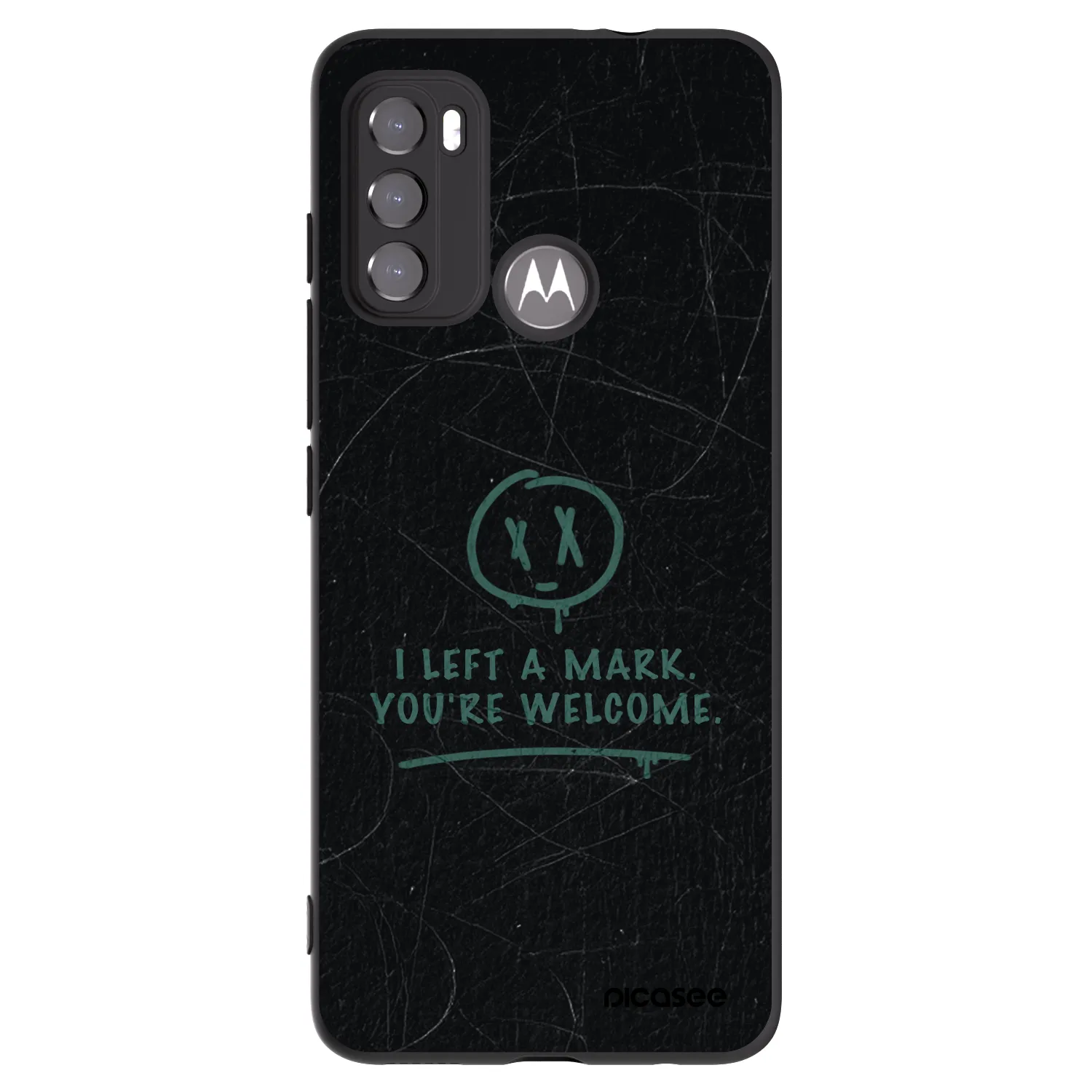 Picasee silikónový čierny obal pre Motorola Moto G60 - LEFT A MARK