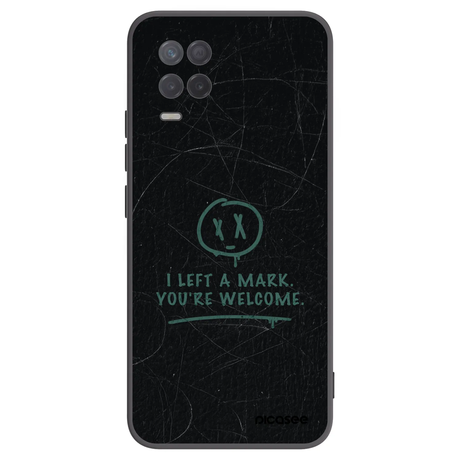 Picasee silikónový čierny obal pre Realme 8 5G - LEFT A MARK