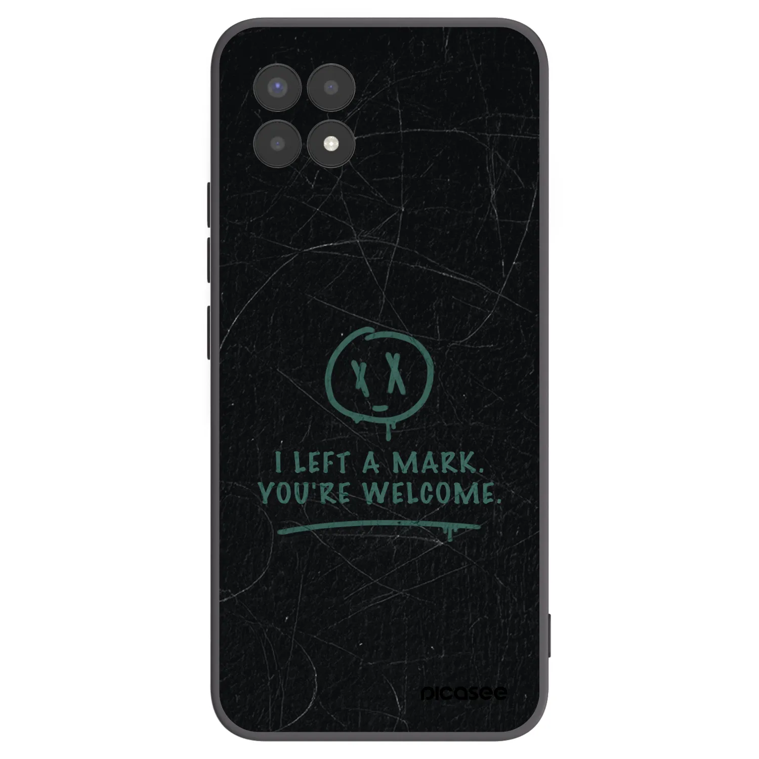 Picasee silikónový čierny obal pre Realme 8i - LEFT A MARK