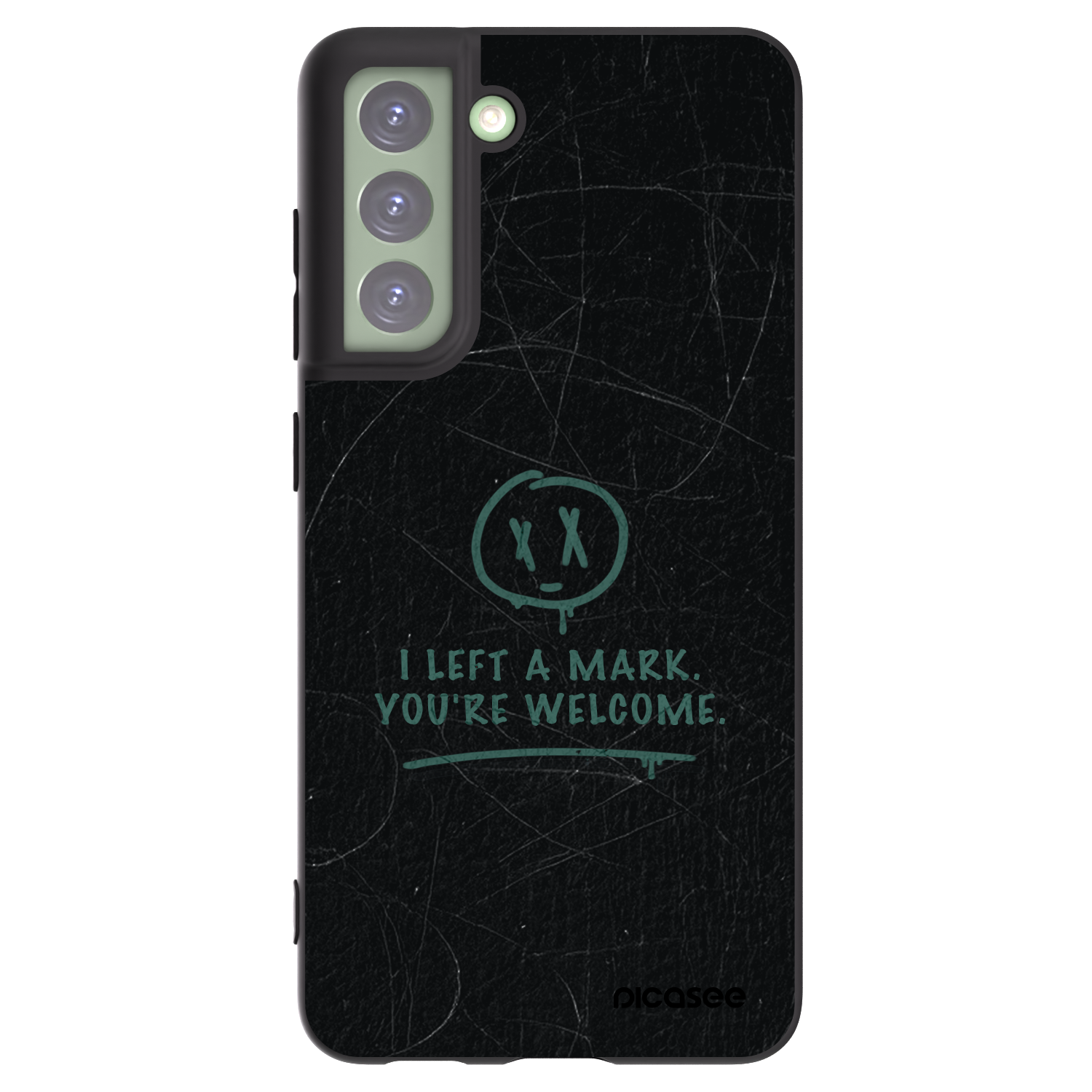 Picasee silikónový čierny obal pre Samsung Galaxy S21 FE 5G - LEFT A MARK