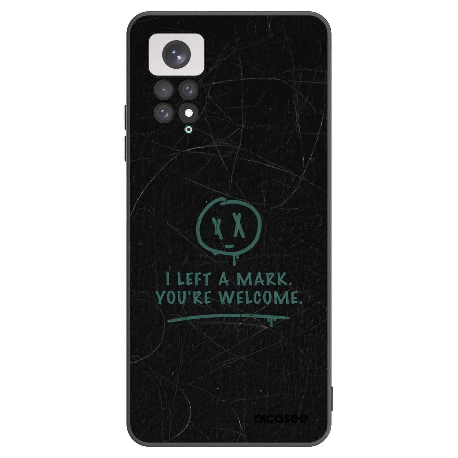 Picasee silikónový čierny obal pre Xiaomi Redmi Note 11 - LEFT A MARK