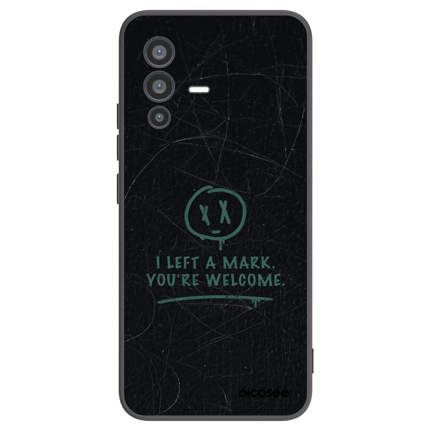 Picasee silikónový čierny obal pre Vivo V23 5G - LEFT A MARK