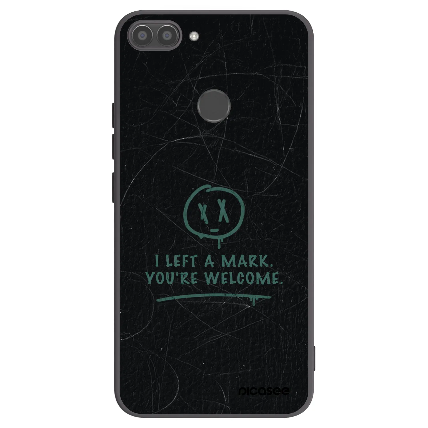 Picasee silikónový čierny obal pre Huawei P Smart - LEFT A MARK