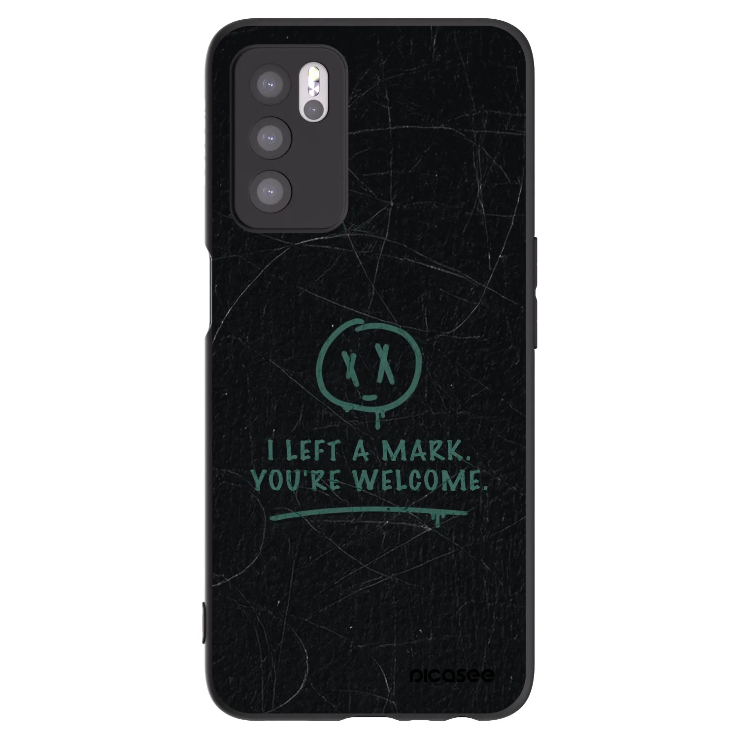Picasee silikónový čierny obal pre OPPO A16s - LEFT A MARK