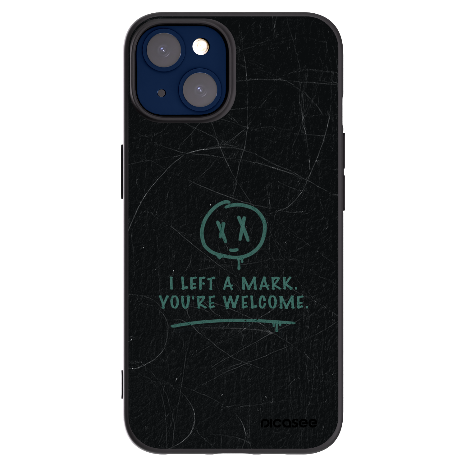 Silikónový čierny obal pre Apple iPhone 14 - LEFT A MARK
