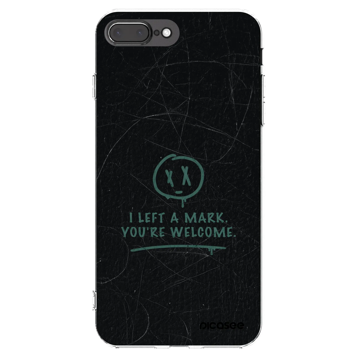 Picasee silikónový prehľadný obal pre Apple iPhone 8 Plus - LEFT A MARK