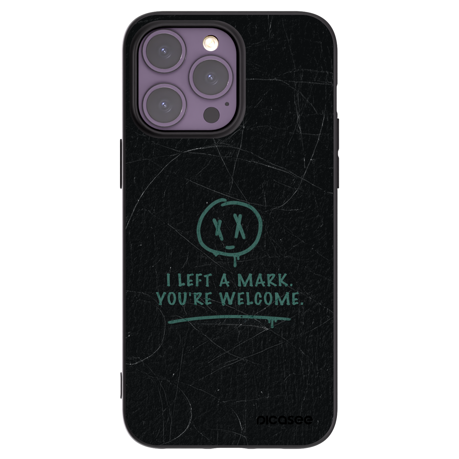 Picasee silikónový čierny obal pre Apple iPhone 14 Pro Max - LEFT A MARK