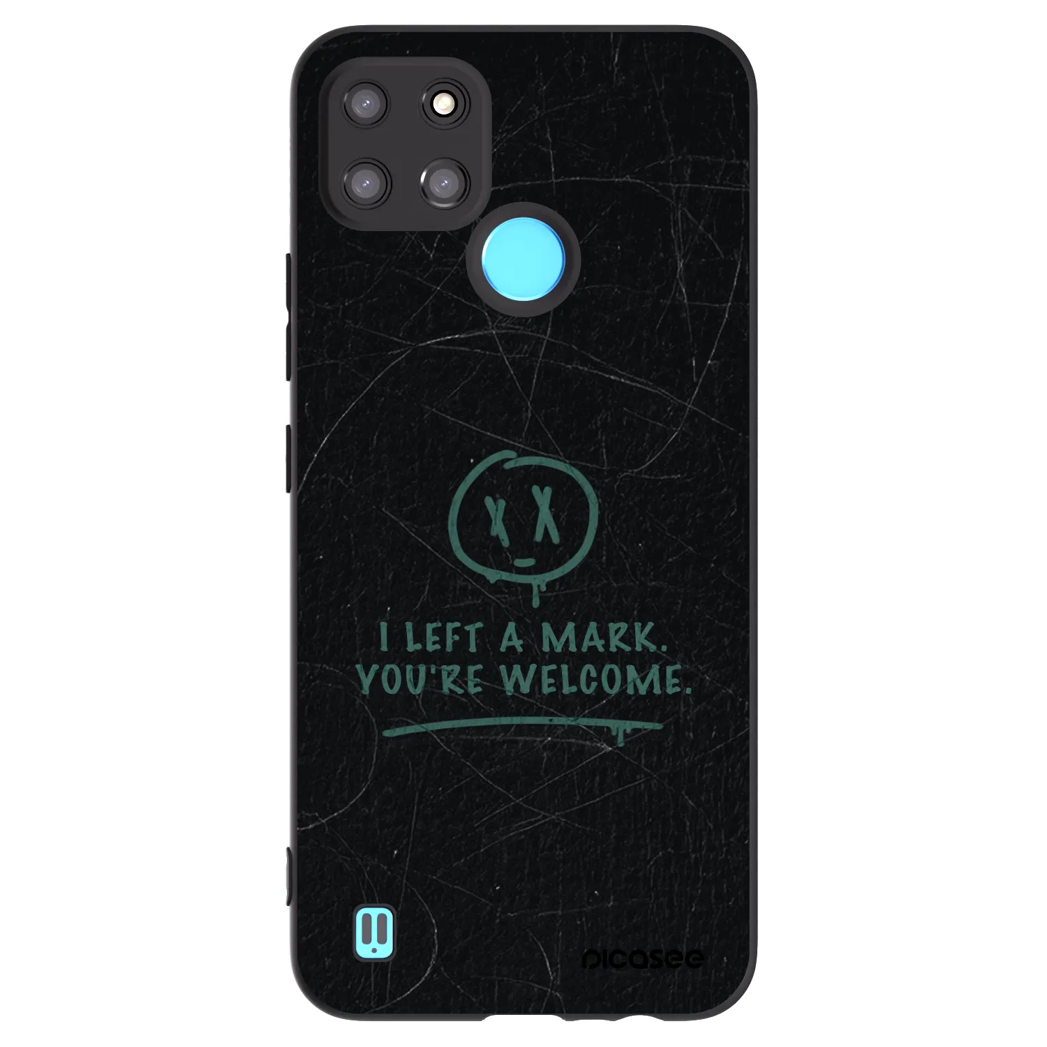 Picasee silikónový čierny obal pre Realme C21Y - LEFT A MARK