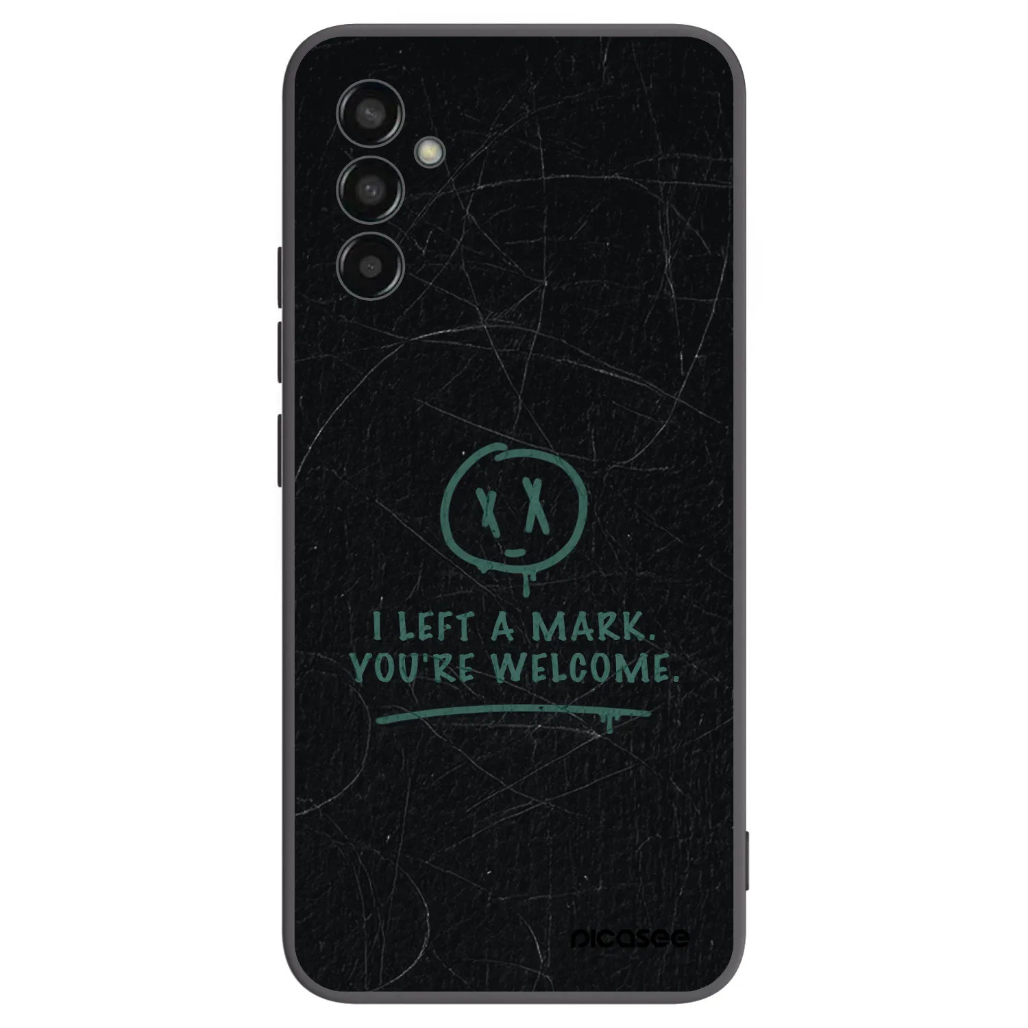 Picasee silikónový čierny obal pre Samsung Galaxy M13 M135F - LEFT A MARK