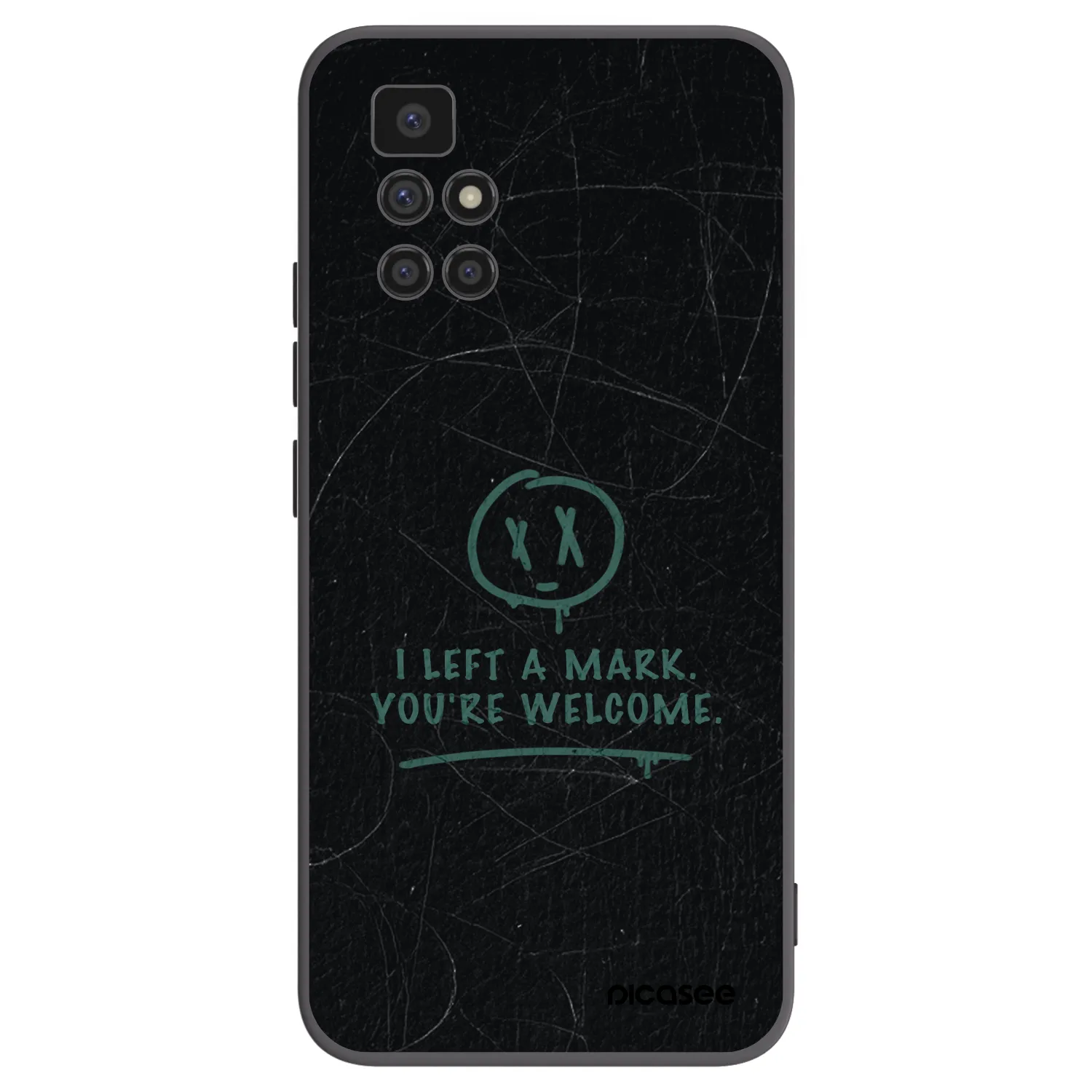 Silikónový čierny obal pre Xiaomi Redmi 10 (2022) - LEFT A MARK