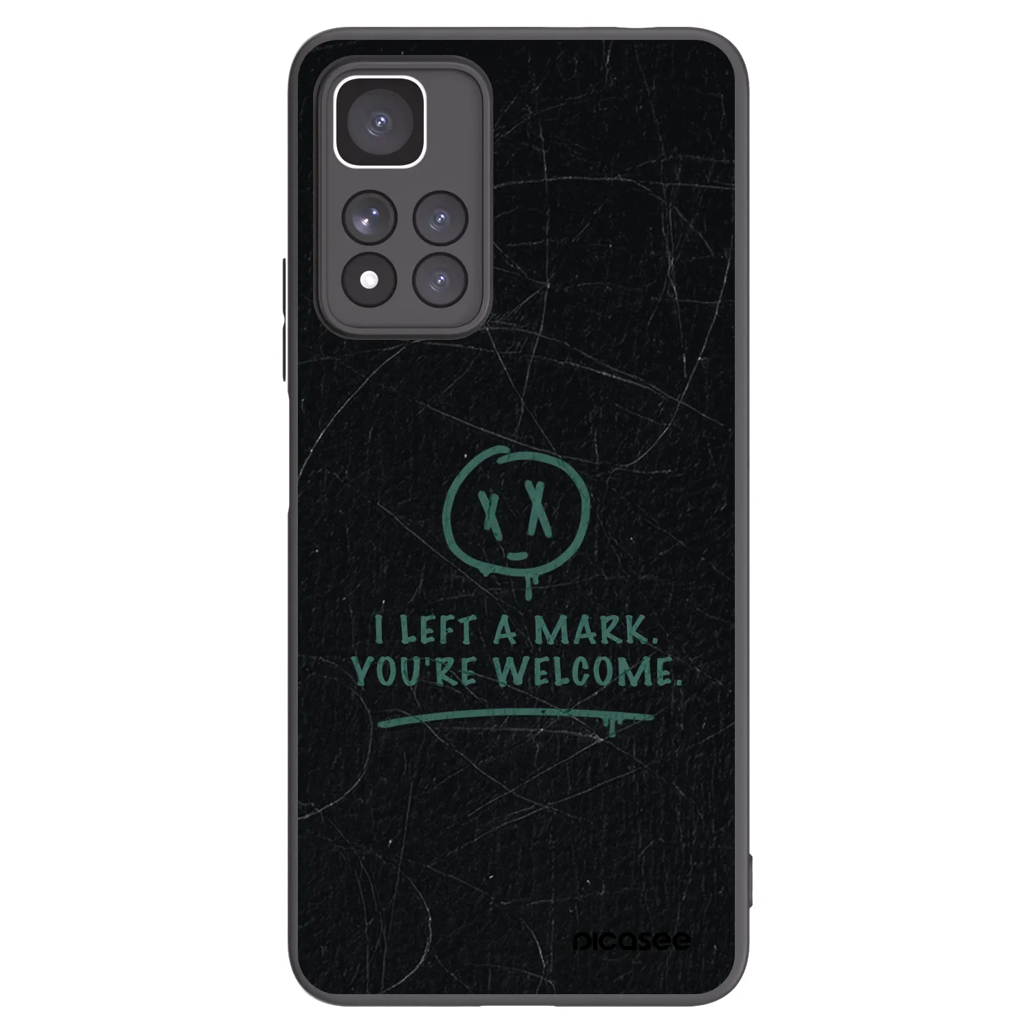 Picasee silikónový čierny obal pre Xiaomi Redmi Note 11 Pro+ 5G - LEFT A MARK