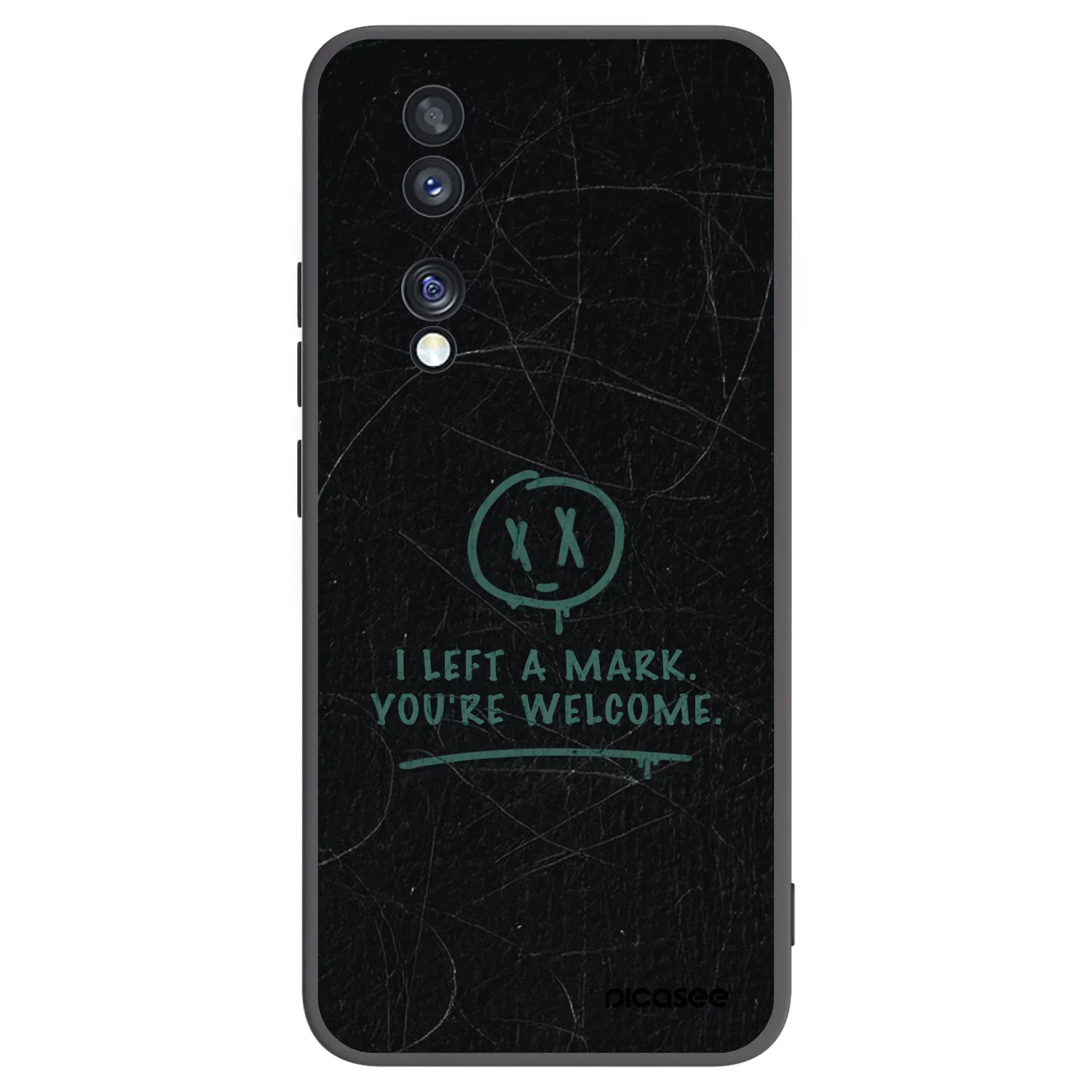 Picasee silikónový čierny obal pre Honor 70 - LEFT A MARK